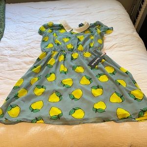 ModCloth Lively Side Collared Shirt Dress- Large